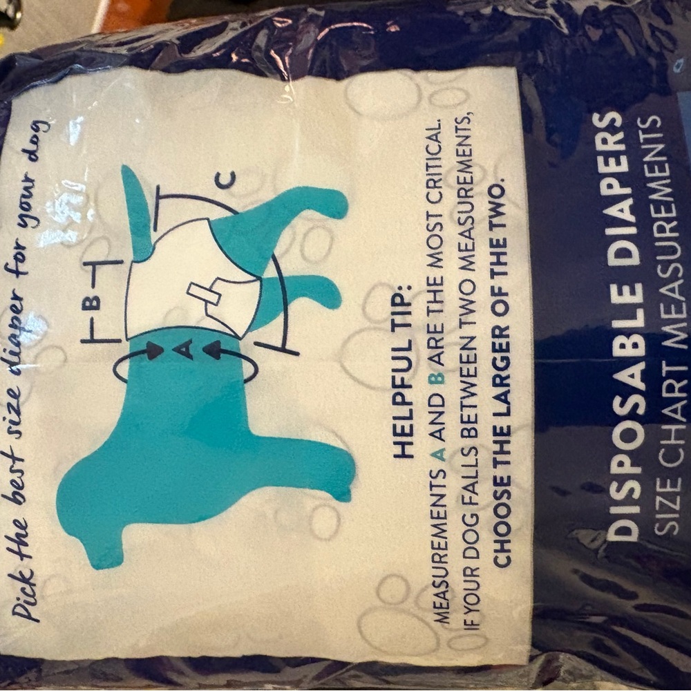 Top Paw Disposable Diapers for Dogs - XL - Picture 3 of 4
